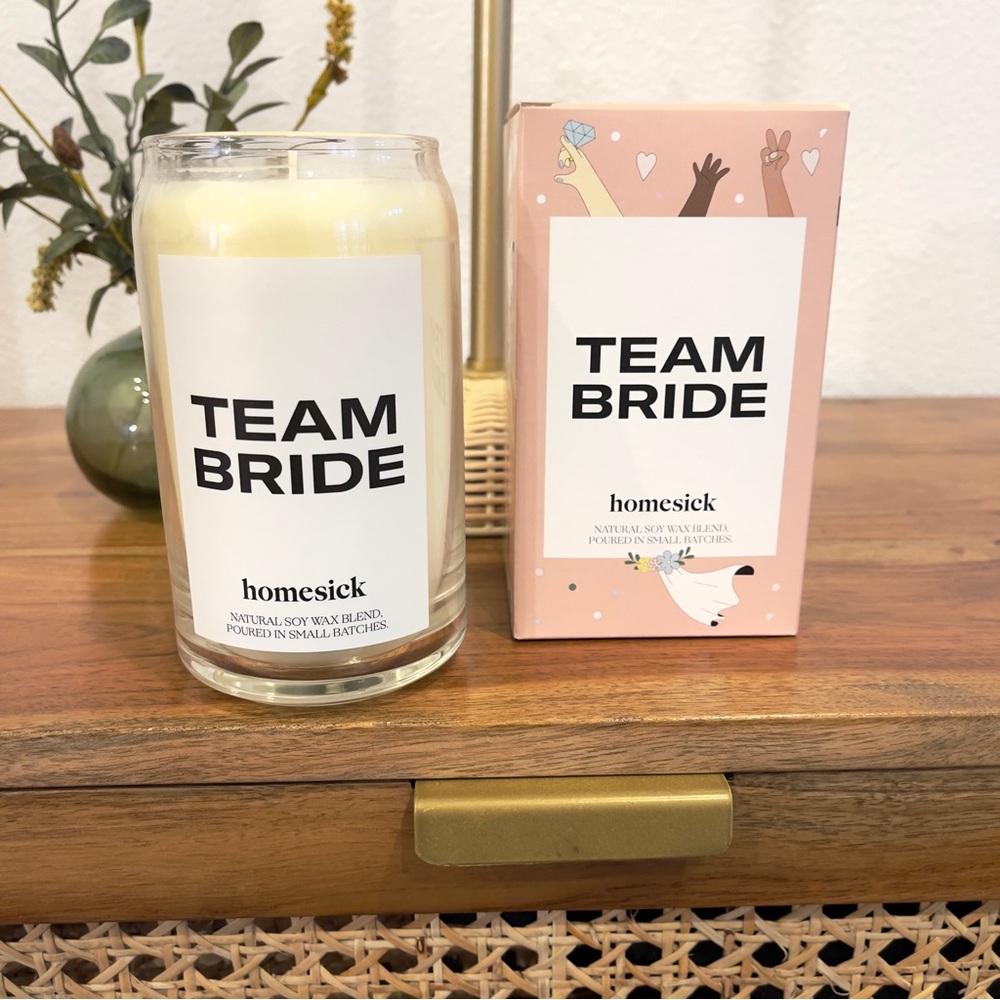 Homesick Team Bride Scented Soy Wax Candle Bachelorette Wedding Gift NIB